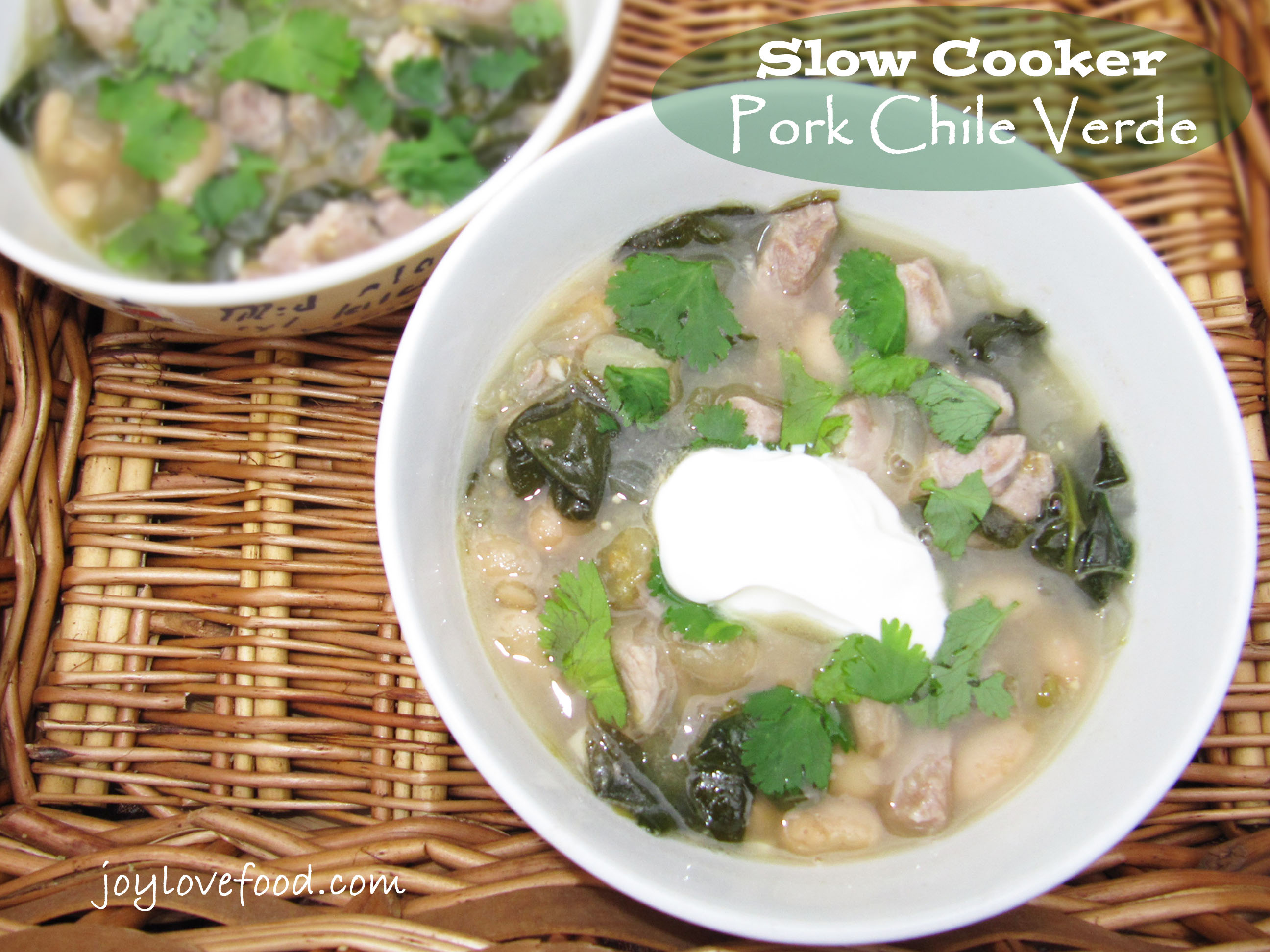 Slow Cooker Pork Chili Verde Joy Love Food