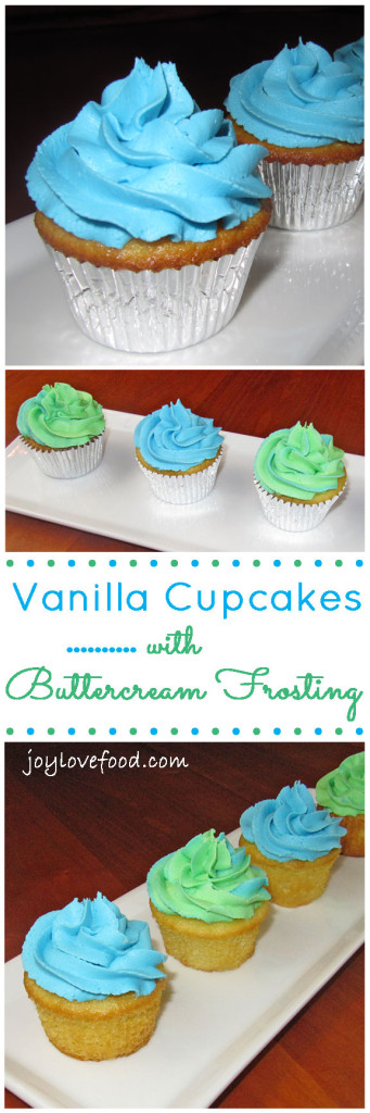 Vanilla Cupcakes Buttercream Frosting
