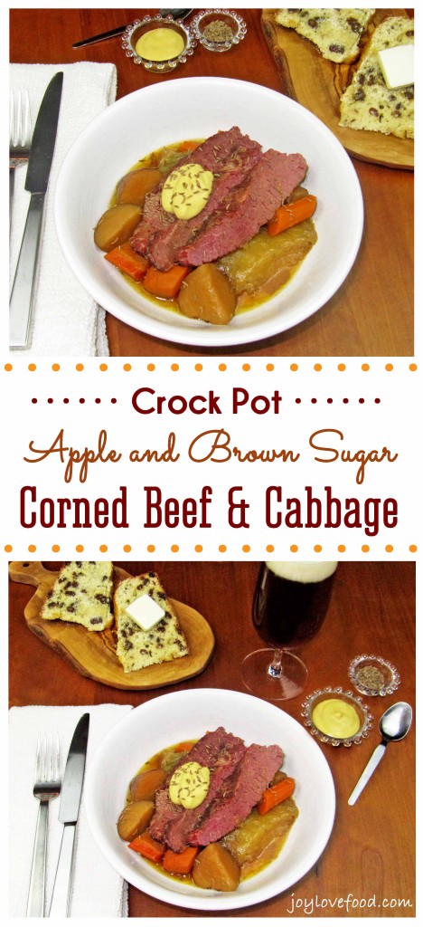 Crock Pot Apple and Brown Sugar Corned Beef & Cabbage