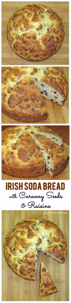 Irish Soda Bread with Caraway Seeds and Raisins