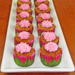 Apple Banana Mini Muffins with Vanilla Cream Cheese Frosting
