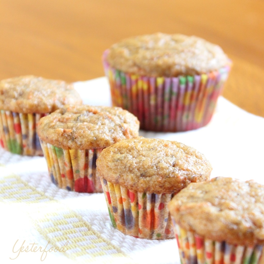 Banana Bread Carrot Muffins by Yesterfood 3 square