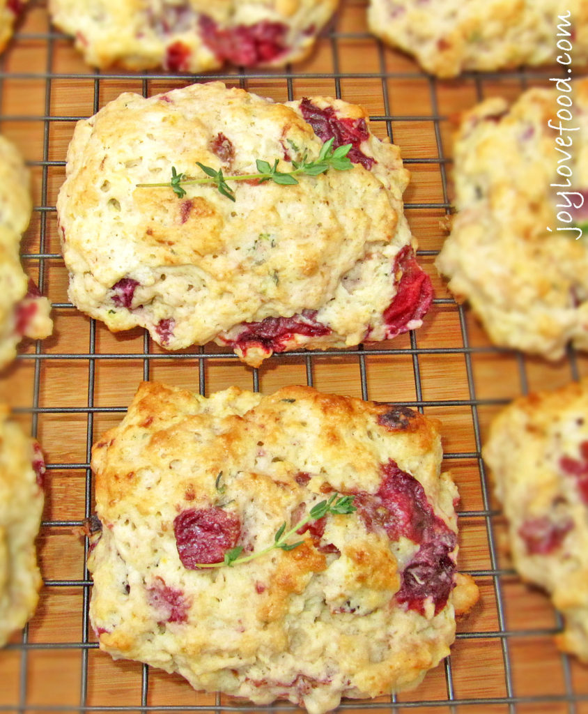 Roasted Grape and Thyme Scones