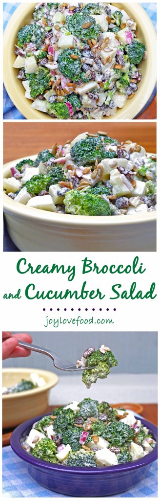 Creamy Broccoli and Cucumber Salad