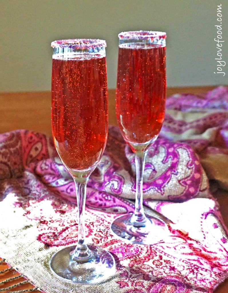 Pomegranate Champagne Cocktails