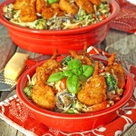 Butterfly Shrimp Pasta Primavera