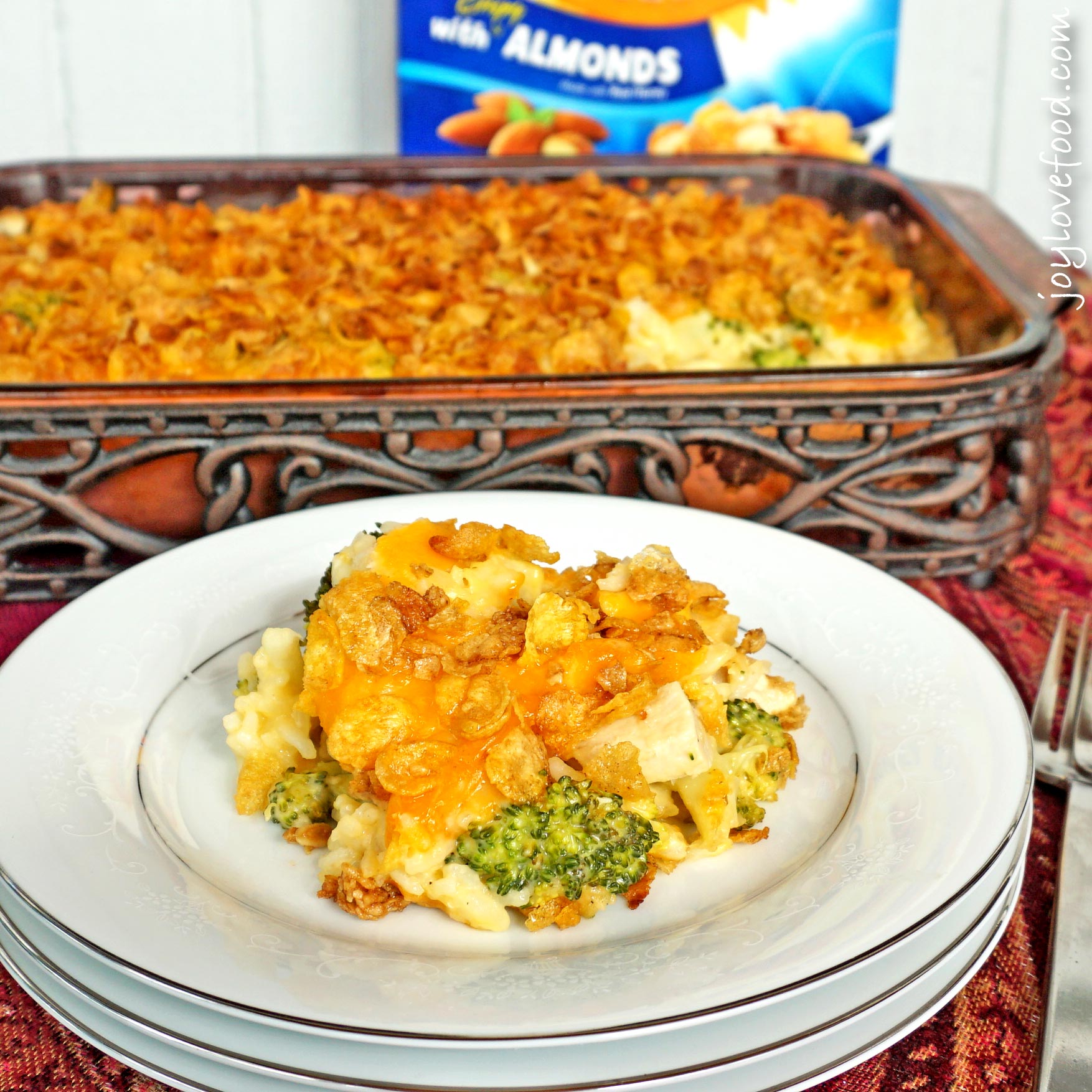 Cheesy Chicken Broccoli And Rice Casserole Joy Love Food