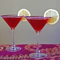 Pomegranate Limoncello Martinis