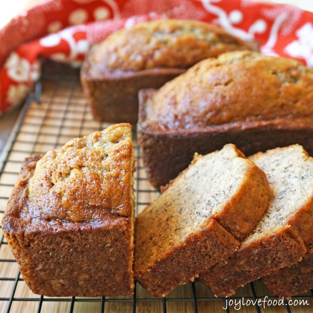 Spiced Banana Bread Mini Loaves - Joy Love Food