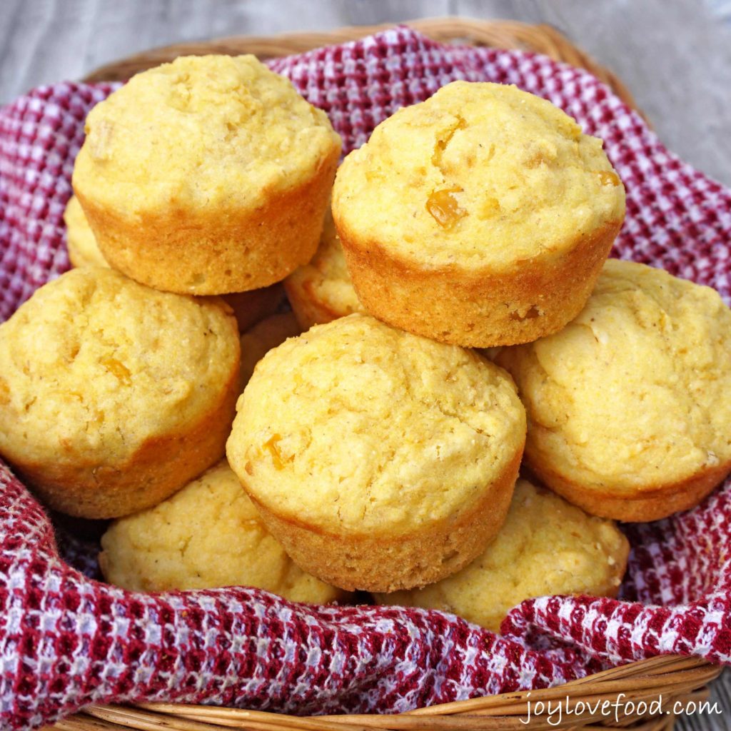 Creamed Corn Cornbread Muffins - Joy Love Food