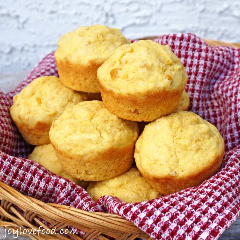 Creamed Corn Cornbread Muffins Joy Love Food