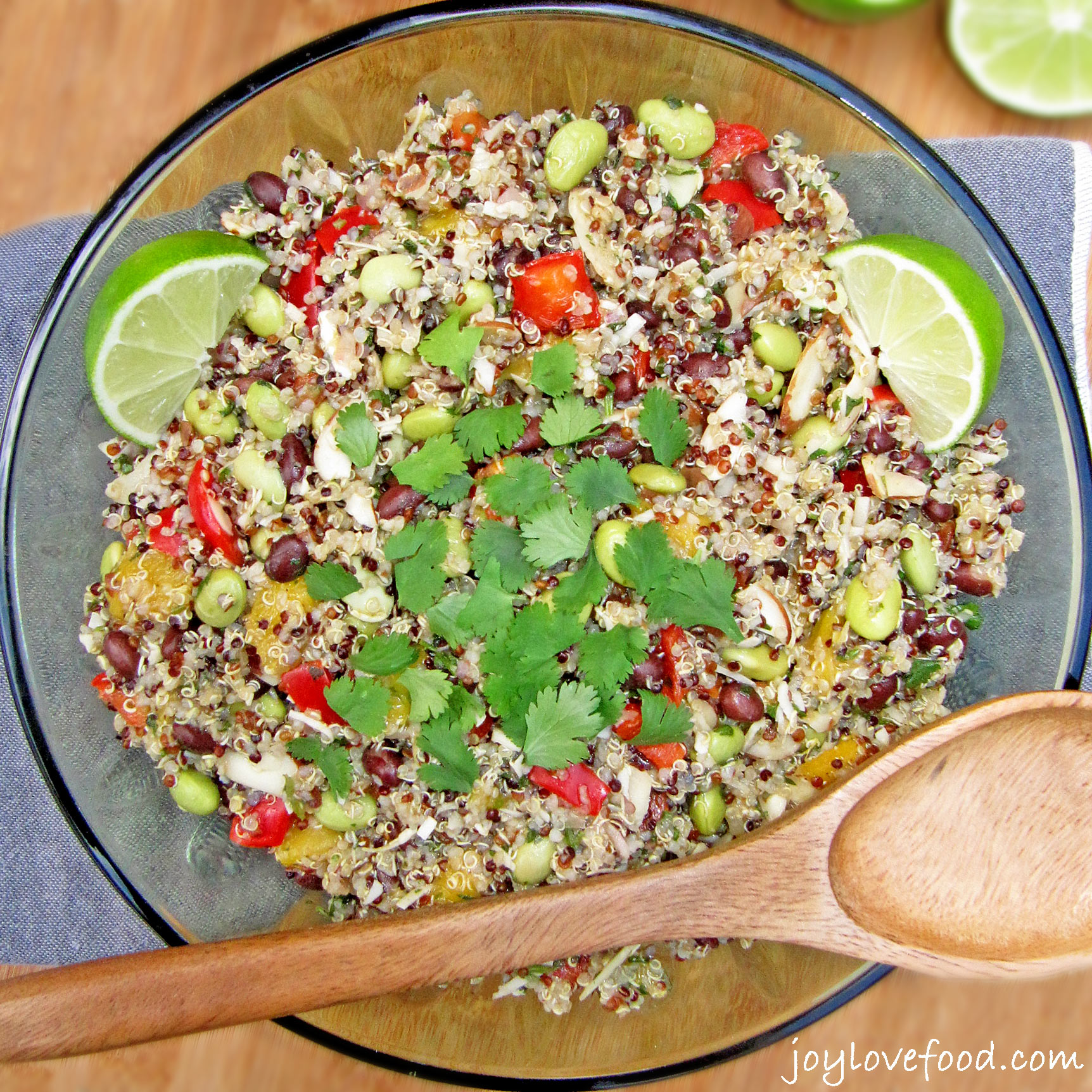 California Quinoa Salad with Black Beans - Joy Love Food