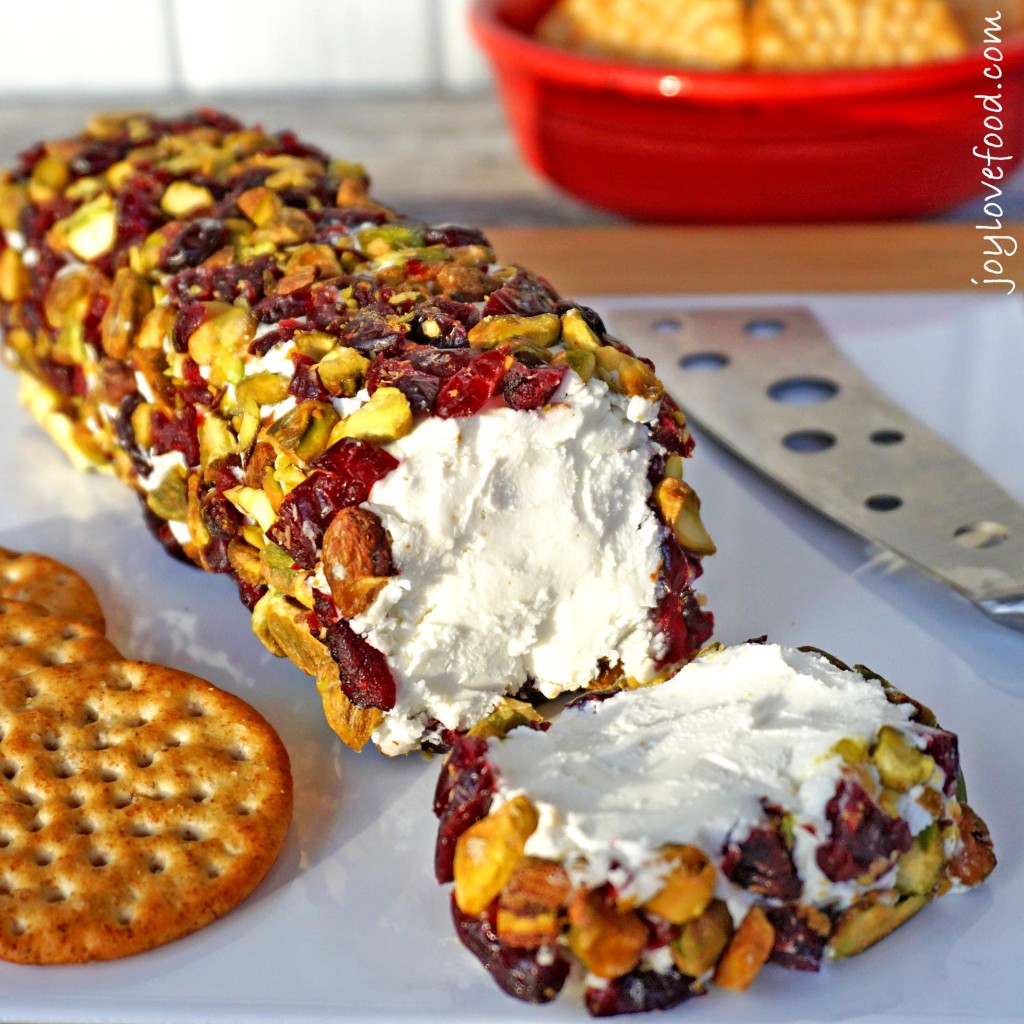 Goat Cheese with Pistachios & Cranberries
