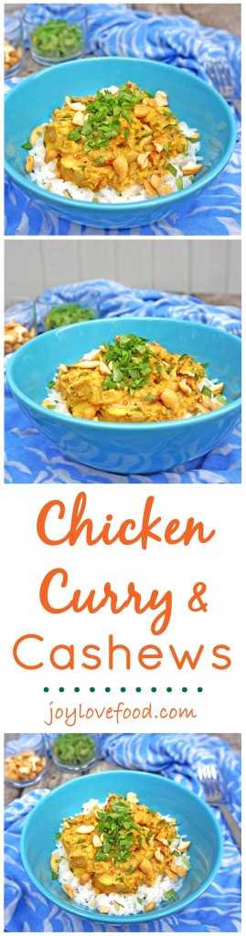 Chicken Curry with Cashews - a delicious, creamy and nutty curry that is full of flavor, perfect for a cozy dinner on a chilly day or anytime.