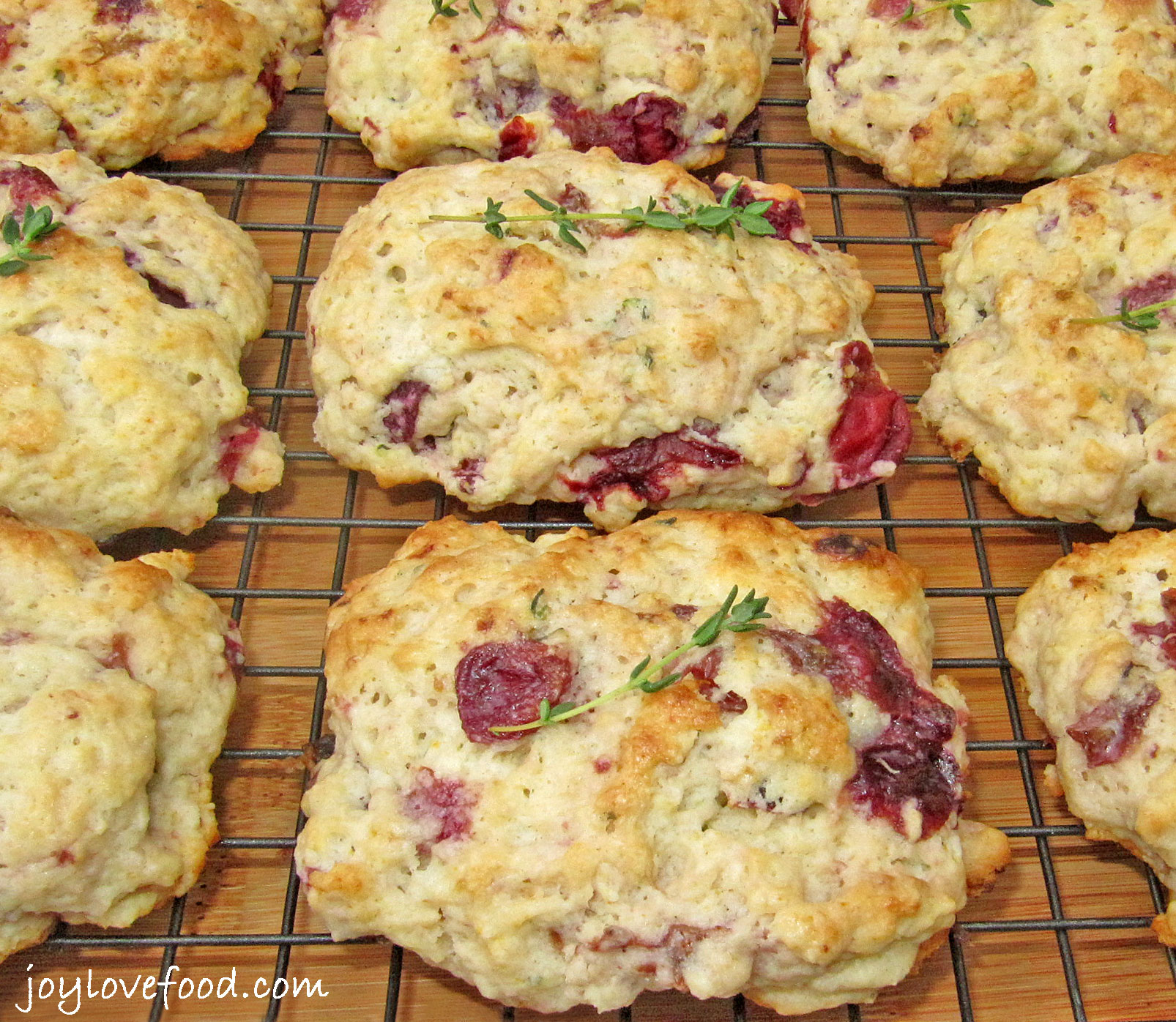 Roasted Grape and Thyme Scones