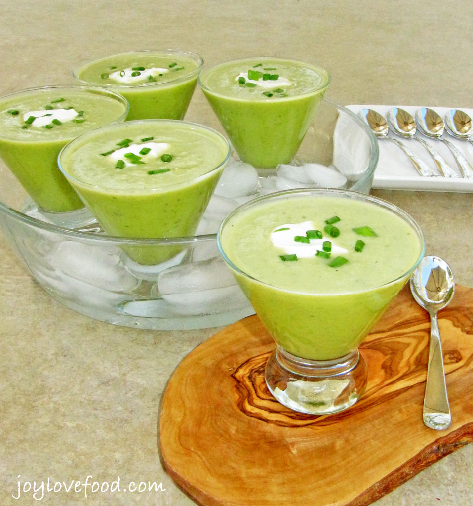 Chilled Sweet Pea and Mint Soup