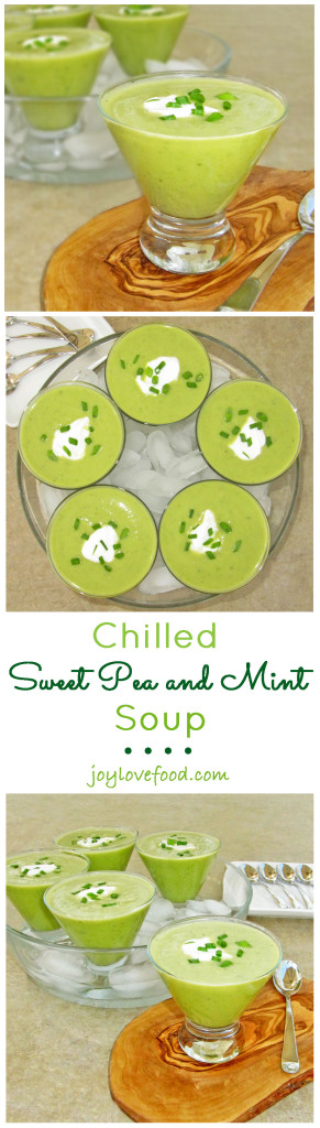 Chilled Sweet Pea and Mint Soup