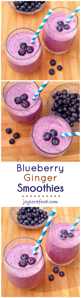 Blueberry Ginger Smoothies