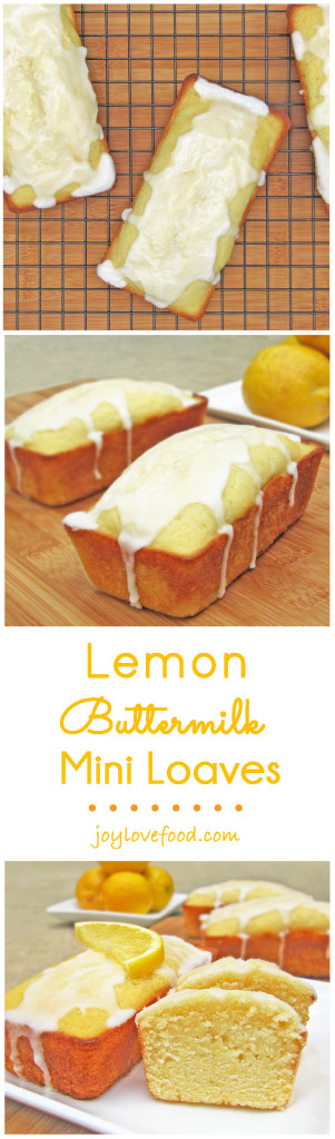 The classic combination of lemon and buttermilk is so delicious in these cheerful Lemon Buttermilk Mini Loaves, perfect for gift giving, a summer party or a sweet little treat anytime.
