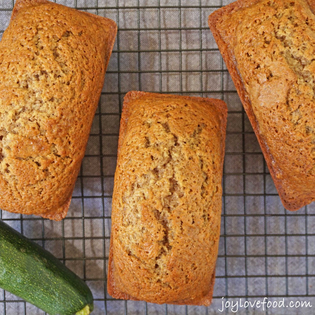 Spiced Zucchini Bread Mini Loaves