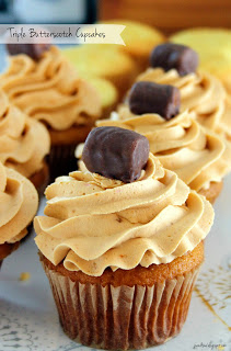 What'd You Do This Weekend? Feature - Triple Butterscotch Cupcakes