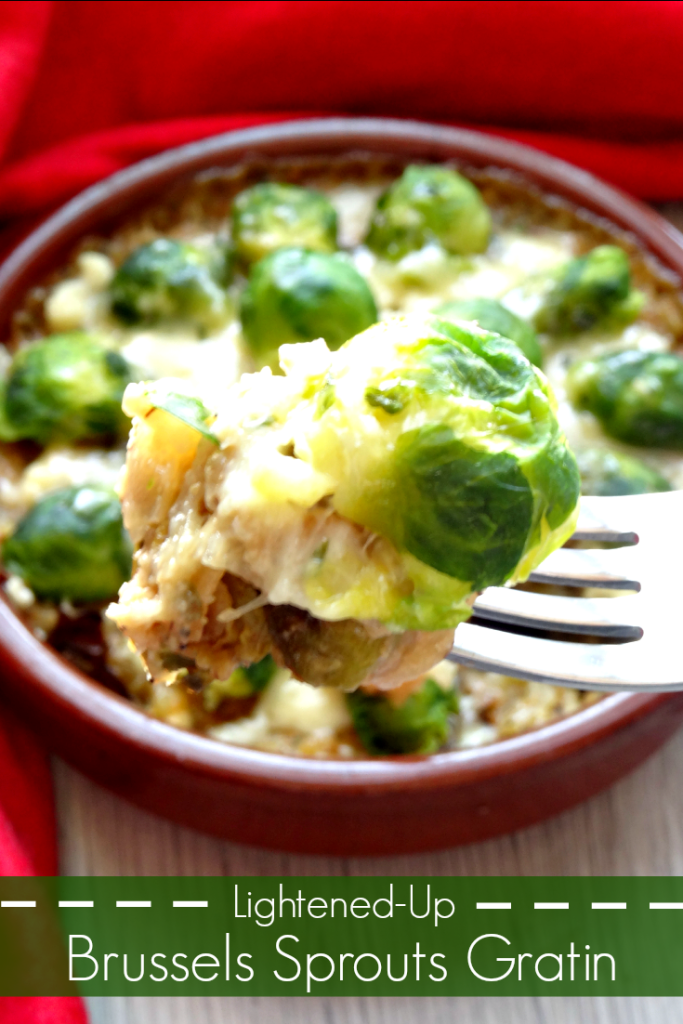 What'd You Do This Weekend? #48 Feature - Lightened  Up Brussels Sprouts Gratin