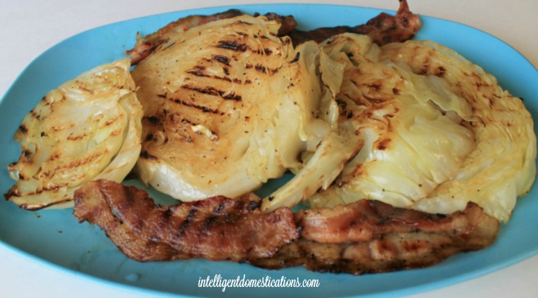 week51 - Grilled Cabbage Steaks and Bacon_