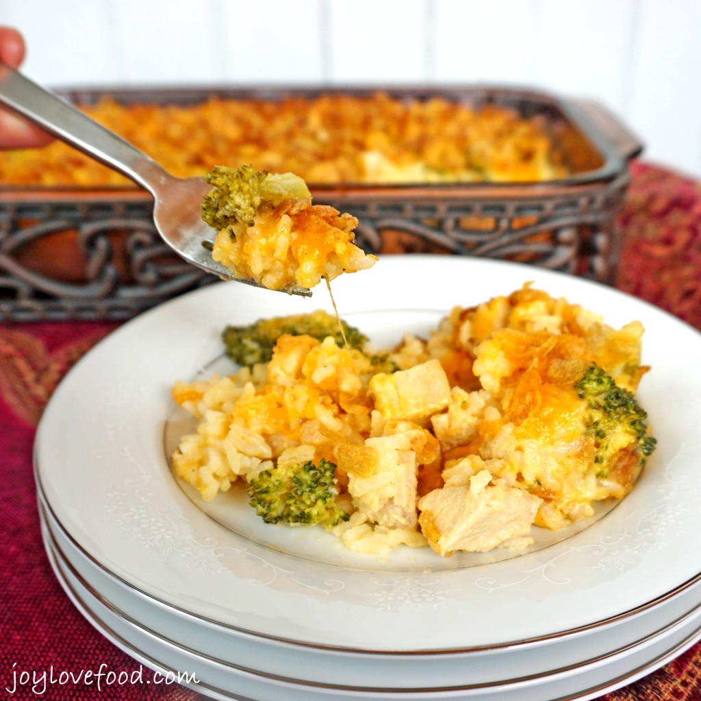 Cheesy Chicken, Broccoli and Rice Casserole
