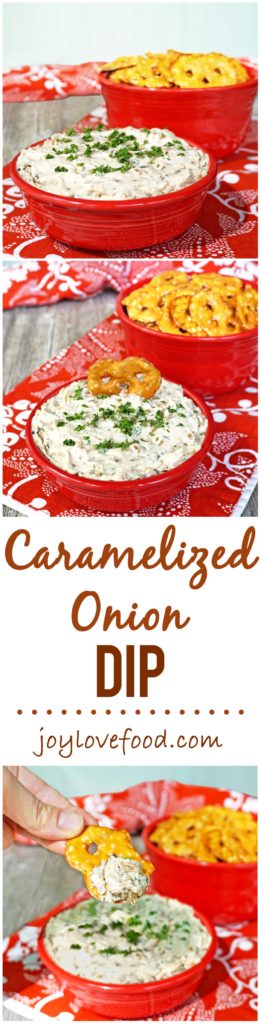 Caramelized Onion Dip - a delicious, creamy dip that is full of flavor and perfect for your next party or get together.