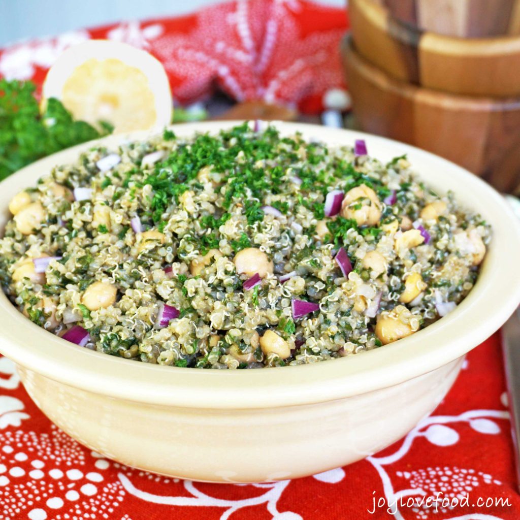 Quinoa, Kale and Chickpea Salad